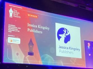 Jessica Kingsley Publishers, winner of the Academic Educational and Professional Publisher of the Year at the British Book Awards 2022